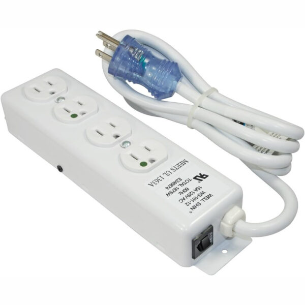 4-Outlet Hospital Grade Power Strip, 6' Cord - Image 2